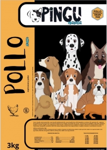 PINGU POLLO CON ESPINACAS Y POLEO ADULTO 3kg