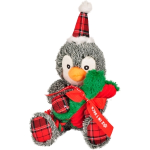 JUGUETE DE NAVIDAD PINGINO Y HUESO 2 EN 1 FLAMINGO - 43CM