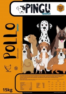 PINGU POLLO CON ESPINACAS Y POLEO CACHORRO 15 kg