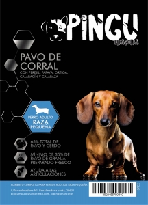PINGU ADULTO RAZA PEQUEA PAVO DE CORRAL CON PEREJIL,PAPAYA,ORTIGA,CALABACIN Y CALABAZA 2 KG